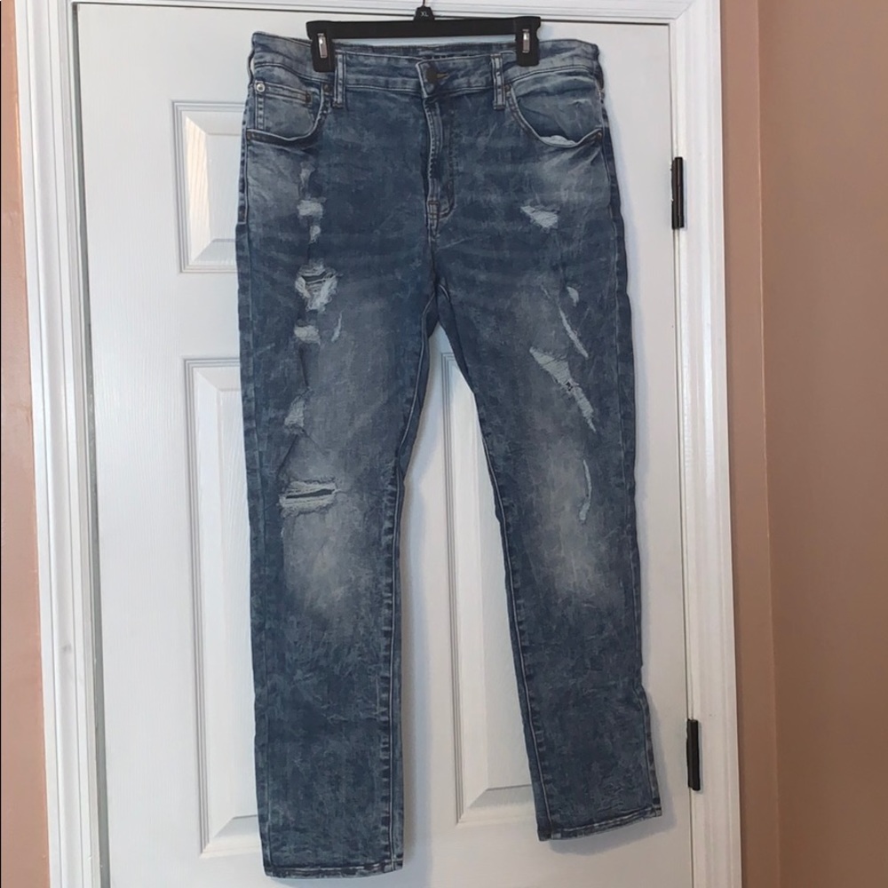 American Eagle ripped skinny jeans